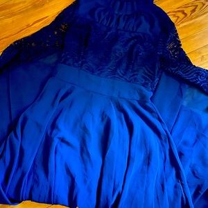 Floor Length Navy Dress